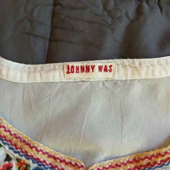 *Host Pick* Johnny Was Collection Petals Embroidered Eyelet Georgette Tunic, 2x - Picture 5 of 16